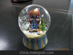 【玻璃水球 圣诞系列水球 水晶球 广东礼品工厂 外贸产品】价格,厂家,图片,塑料、树脂工艺品,东莞鼎富塑胶制品-