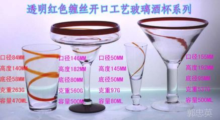 【生产加工定制明料缠红丝工艺玻璃酒杯酒具异楞角玻璃杯图片】生产加工定制明料缠红丝工艺玻璃酒杯酒具异楞角玻璃杯 - 郭忠英